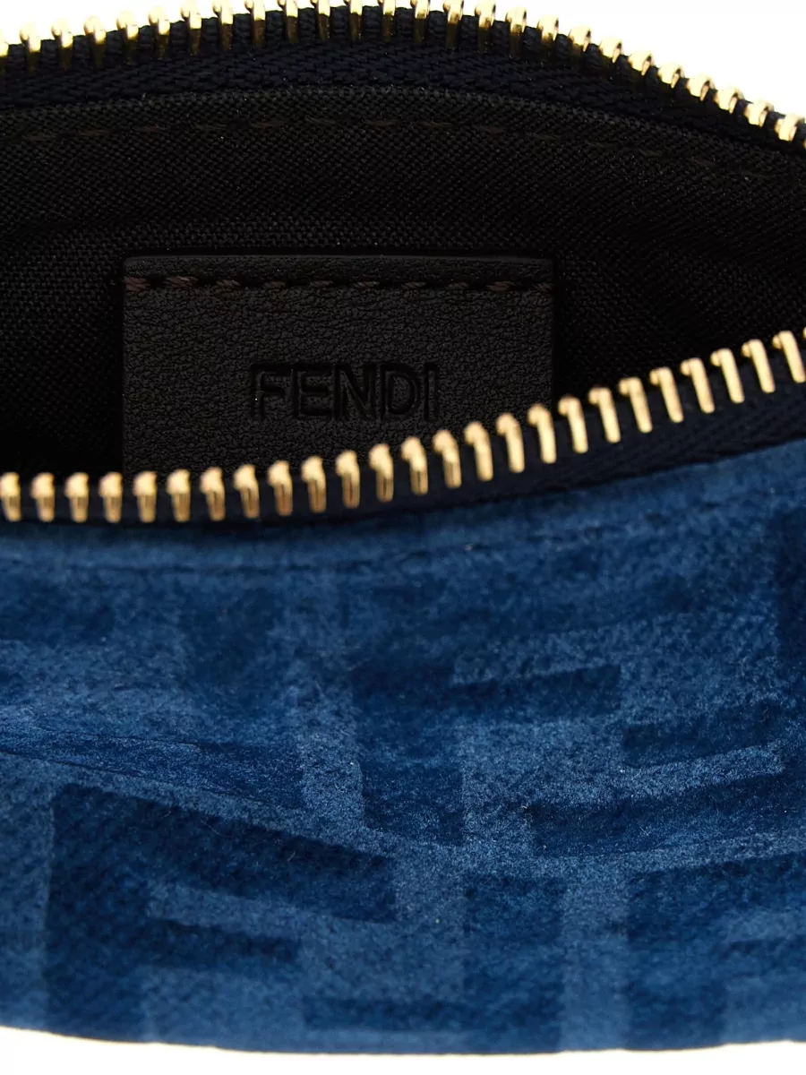 Fendi Mini Chain Strap Clutch Bag Gold Tone Hardware