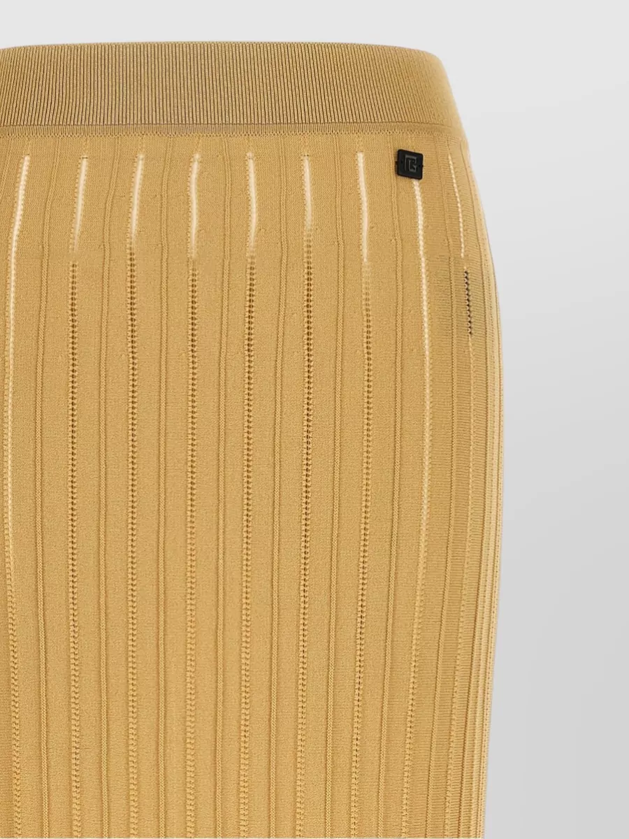 Balmain Fringed Midi Skirt