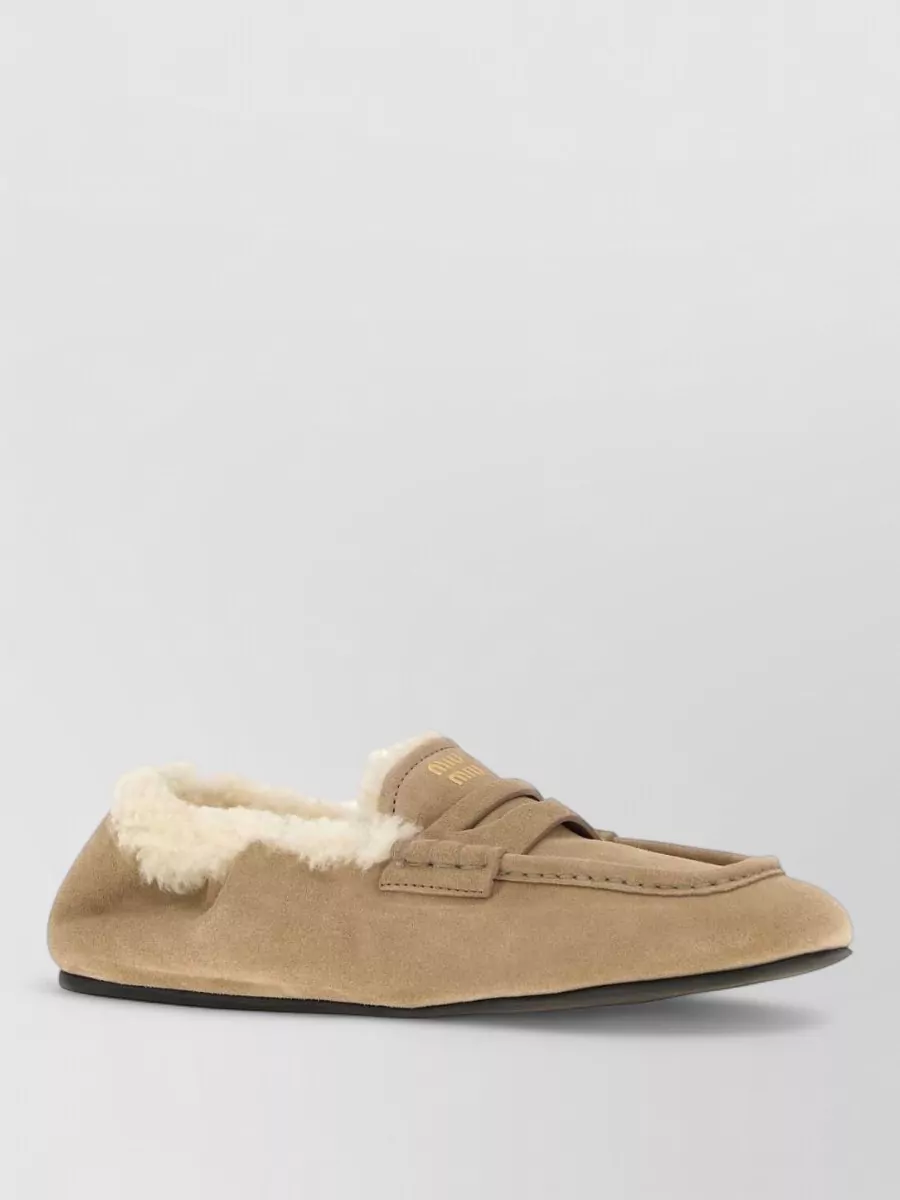 Miu Miu suede leather loafers