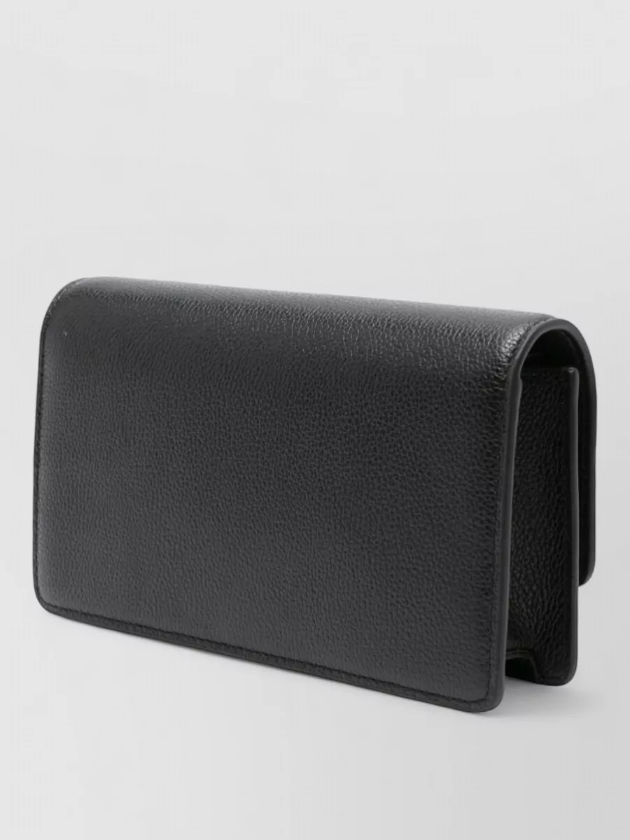 Emporio Armani Leather Wallet On Chain