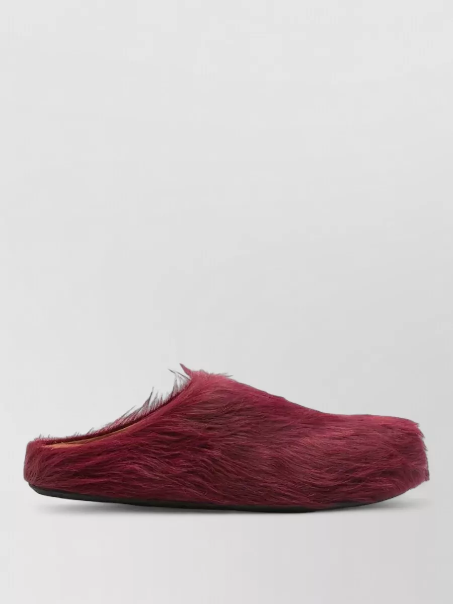 Marni Fur Trim Sabot Slippers