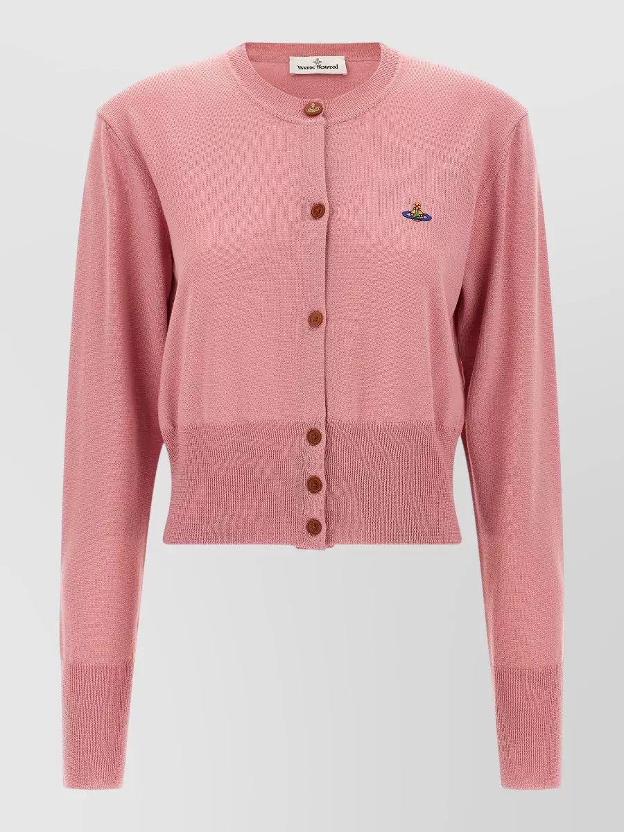 Vivienne Westwood wool cropped ribbed cardigan