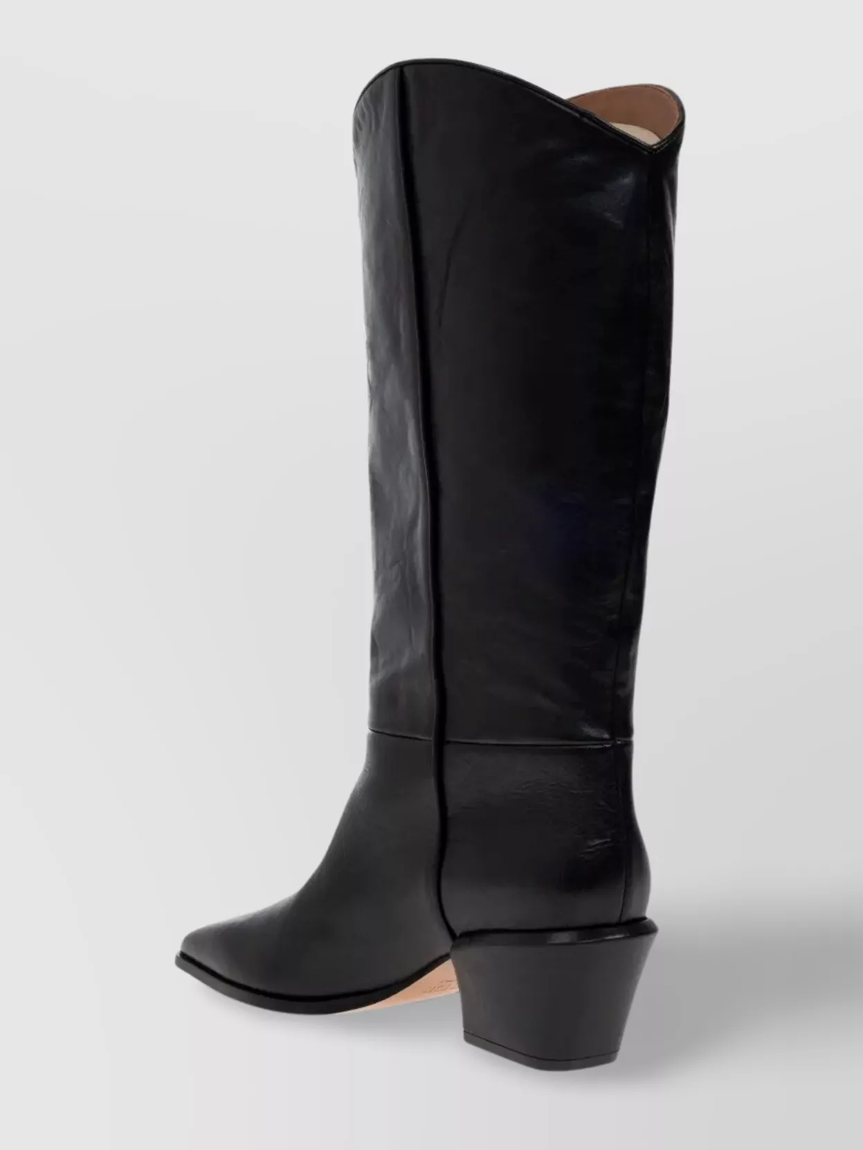 Paris Texas Western Style Leather Knee Length Boots