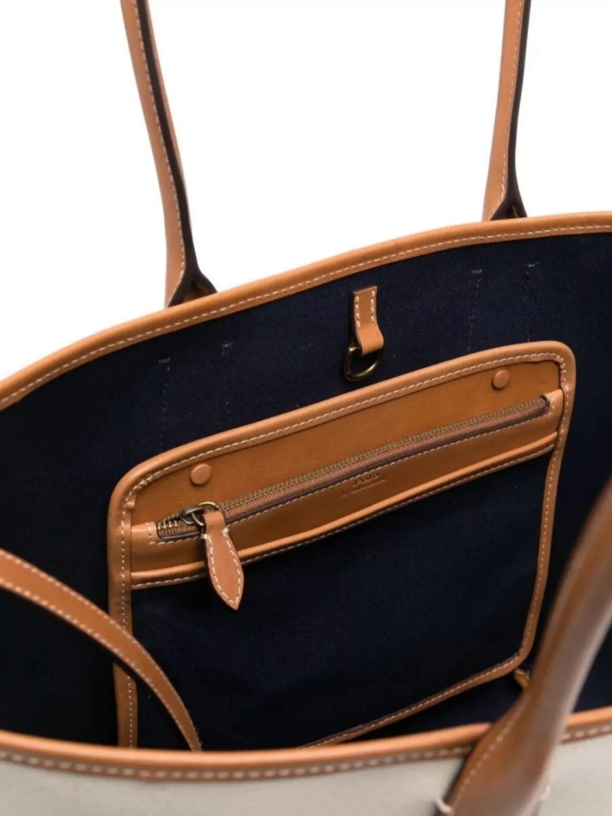 Ralph Lauren Stitched Canvas Tote Bag
