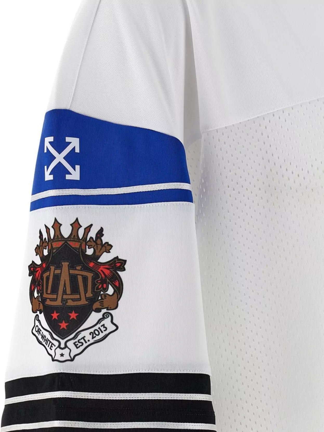 Off-White Crown Football Mesh Graphic T-Shirt