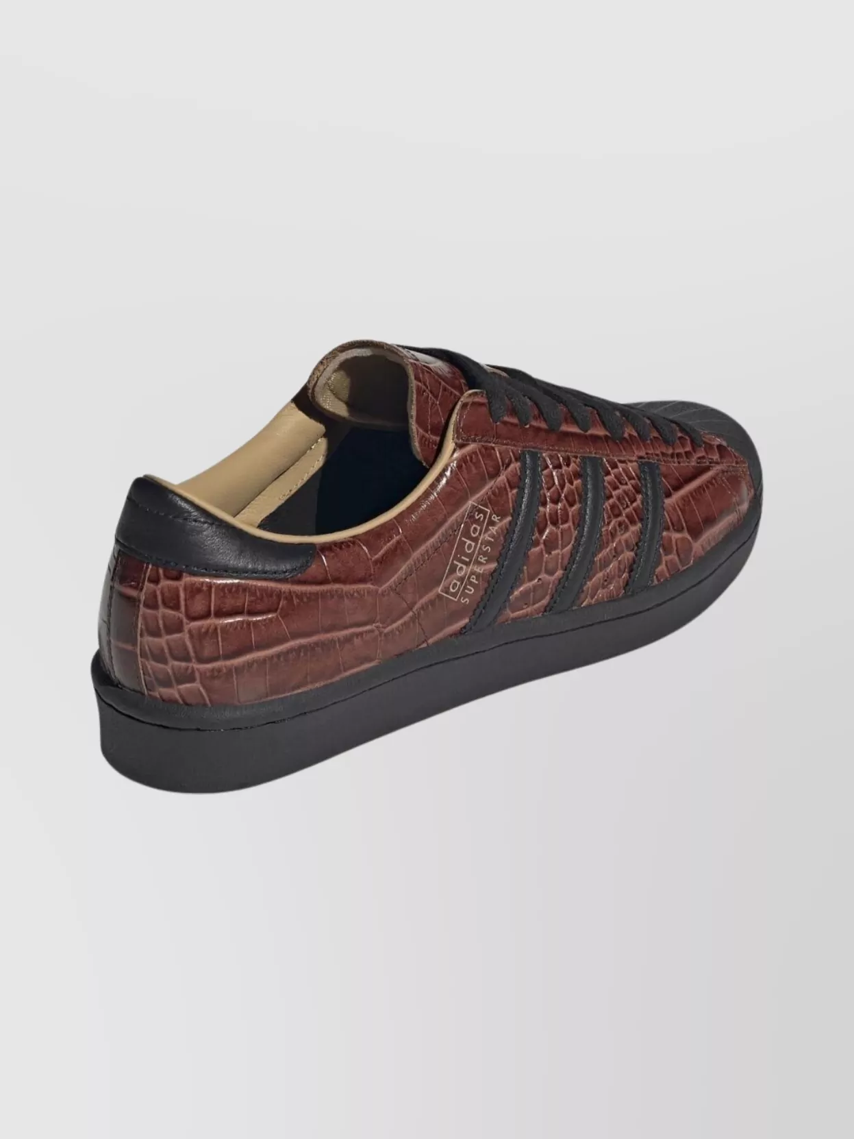 Adidas Vintage Crocodile Pattern Round Toe Sneakers