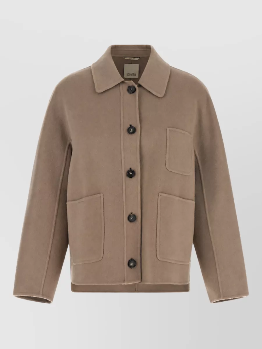 S Max Mara wool single breasted coat
