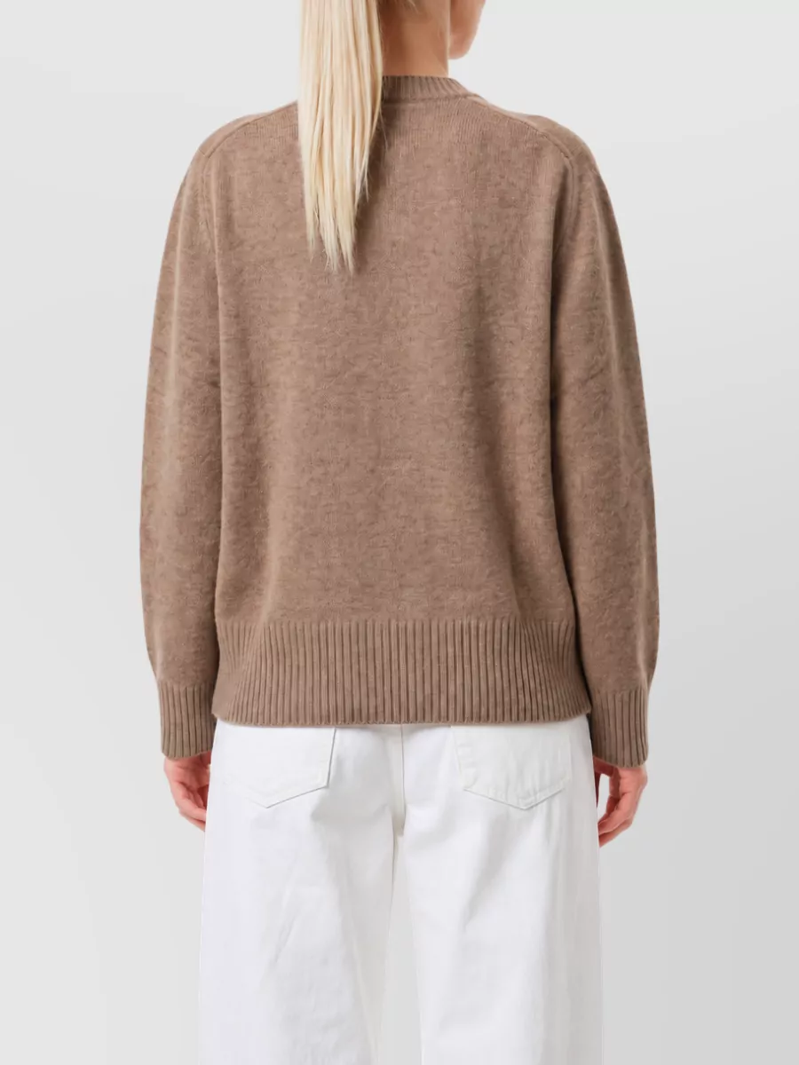 Loulou Studio Cashmere Ribbed Crew Neck Oversized Sweater