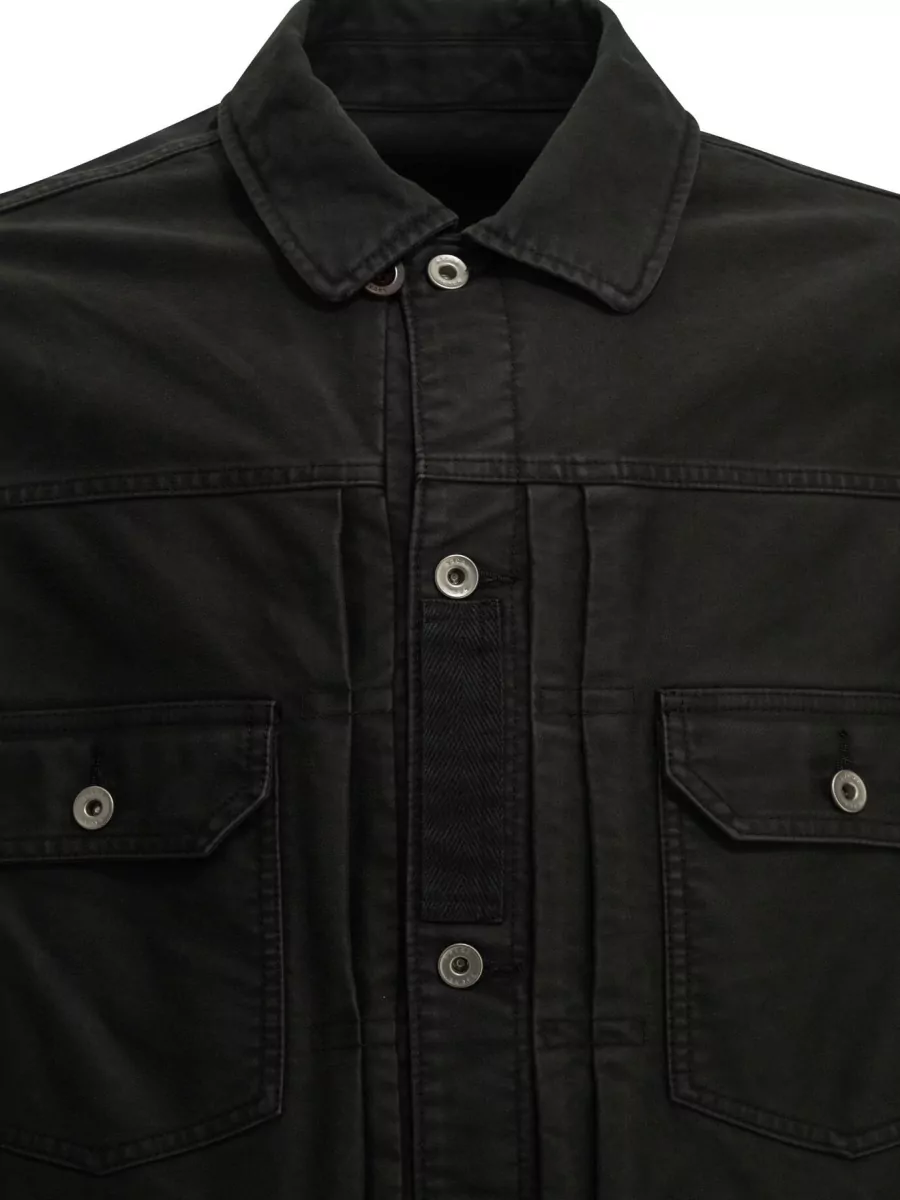 Sacai Padded Cotton Single Breasted Coat