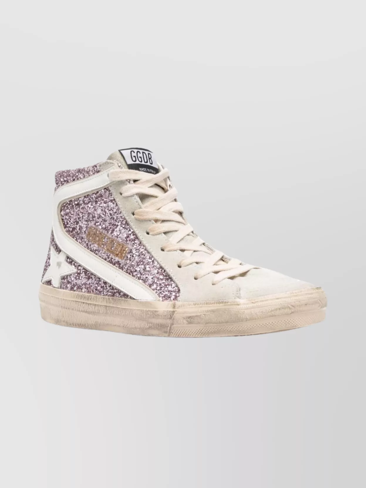 Golden Goose Sparkling Low Top Sneakers With Star Patch In Multi