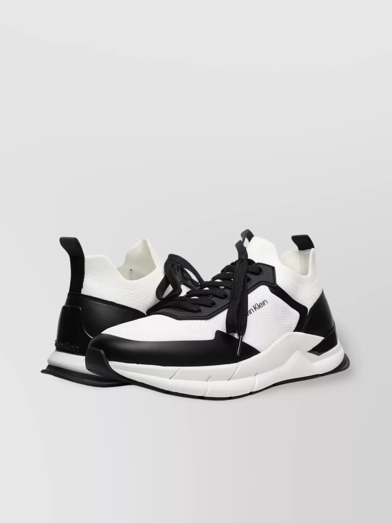 Calvin Klein Round Toe Lace Up Sneakers