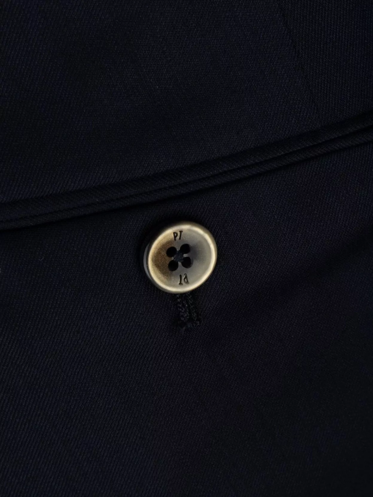 Pt Torino Trousers With Back Pockets And Front Crease
