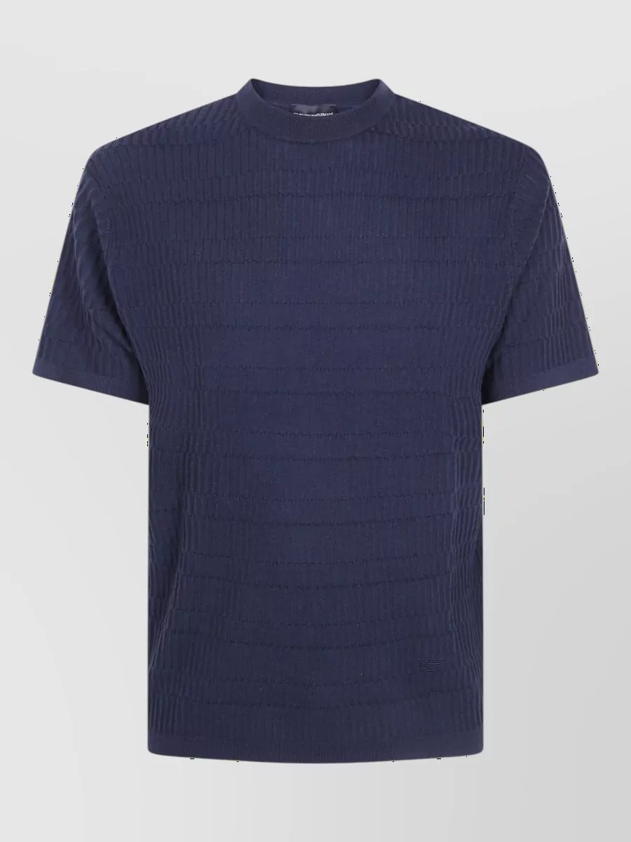 Emporio Armani Virgin wool crew neck jumper