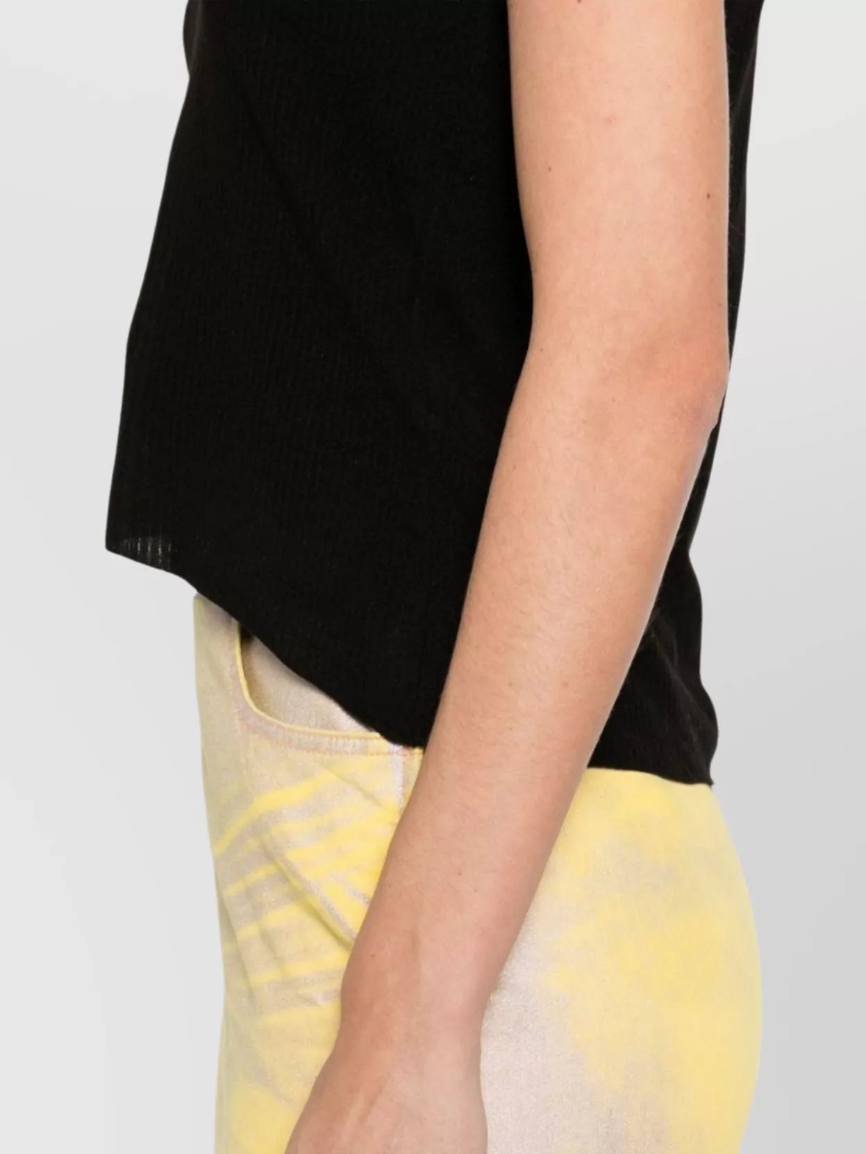 Maison Margiela Lightweight Ribbed Tank Top With Stretch Design