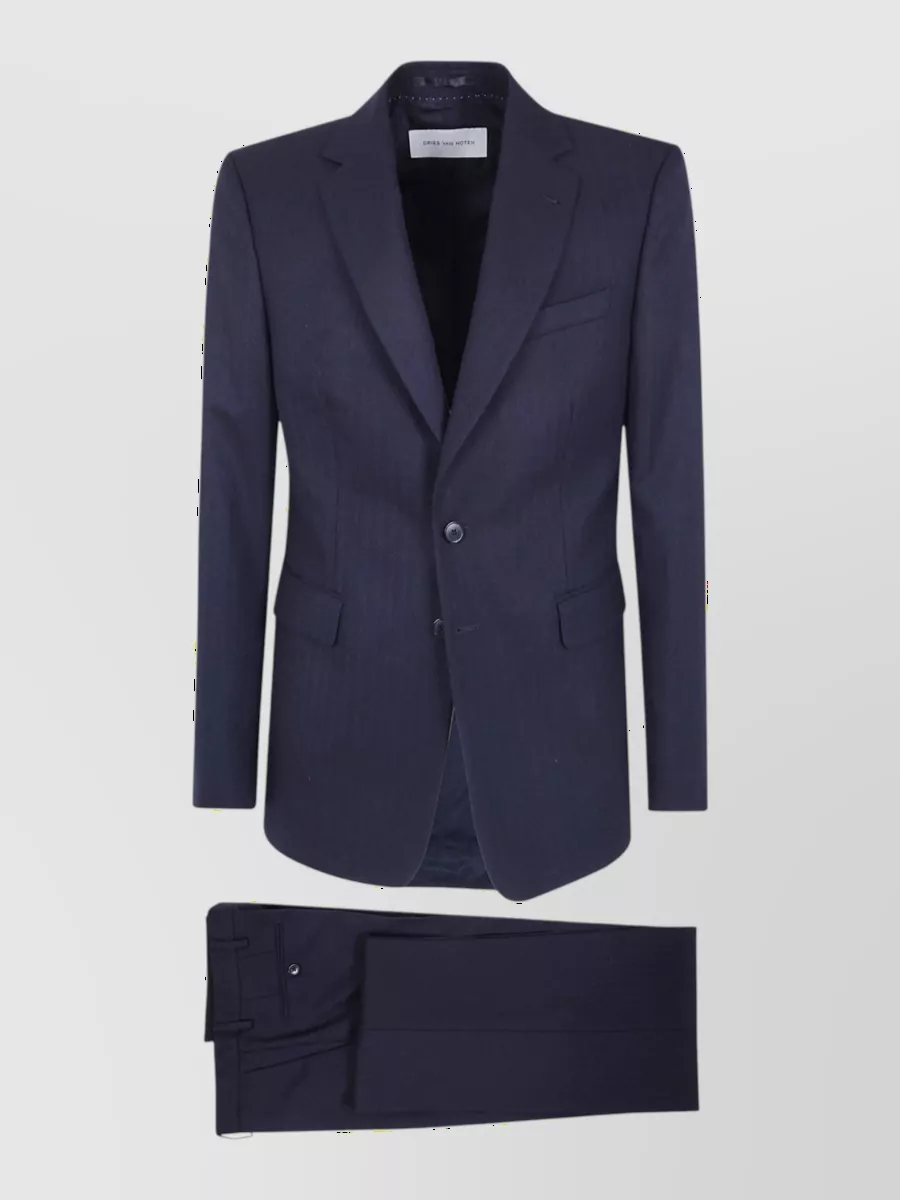 Dries Van Noten wool single breasted coat