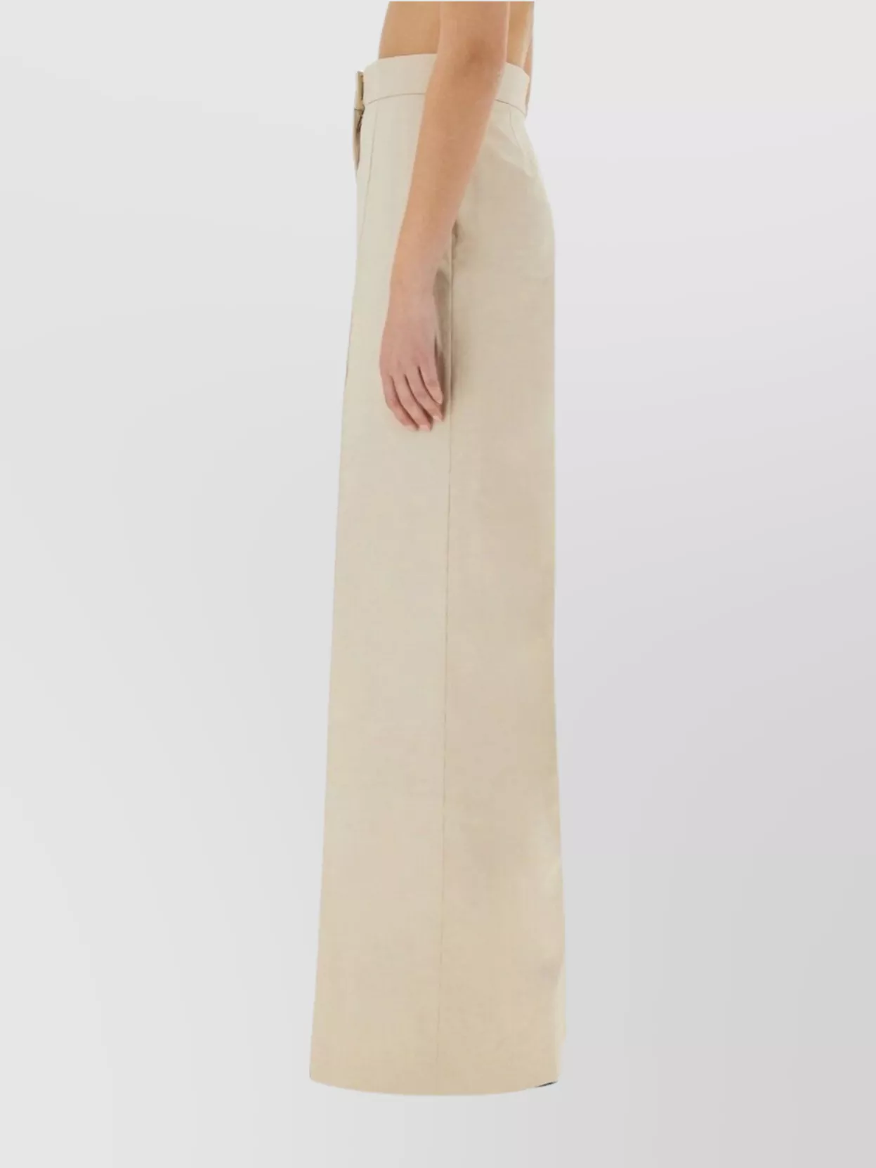 Shop Pt Torino "beatrice" Wide Fit High-waisted Trousers