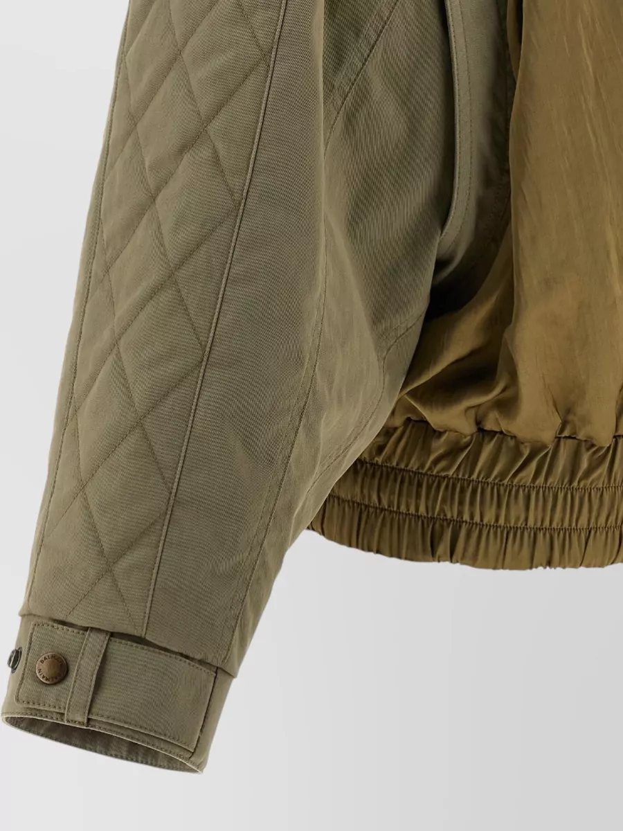Balmain Quilted Utility Bomber Jacket