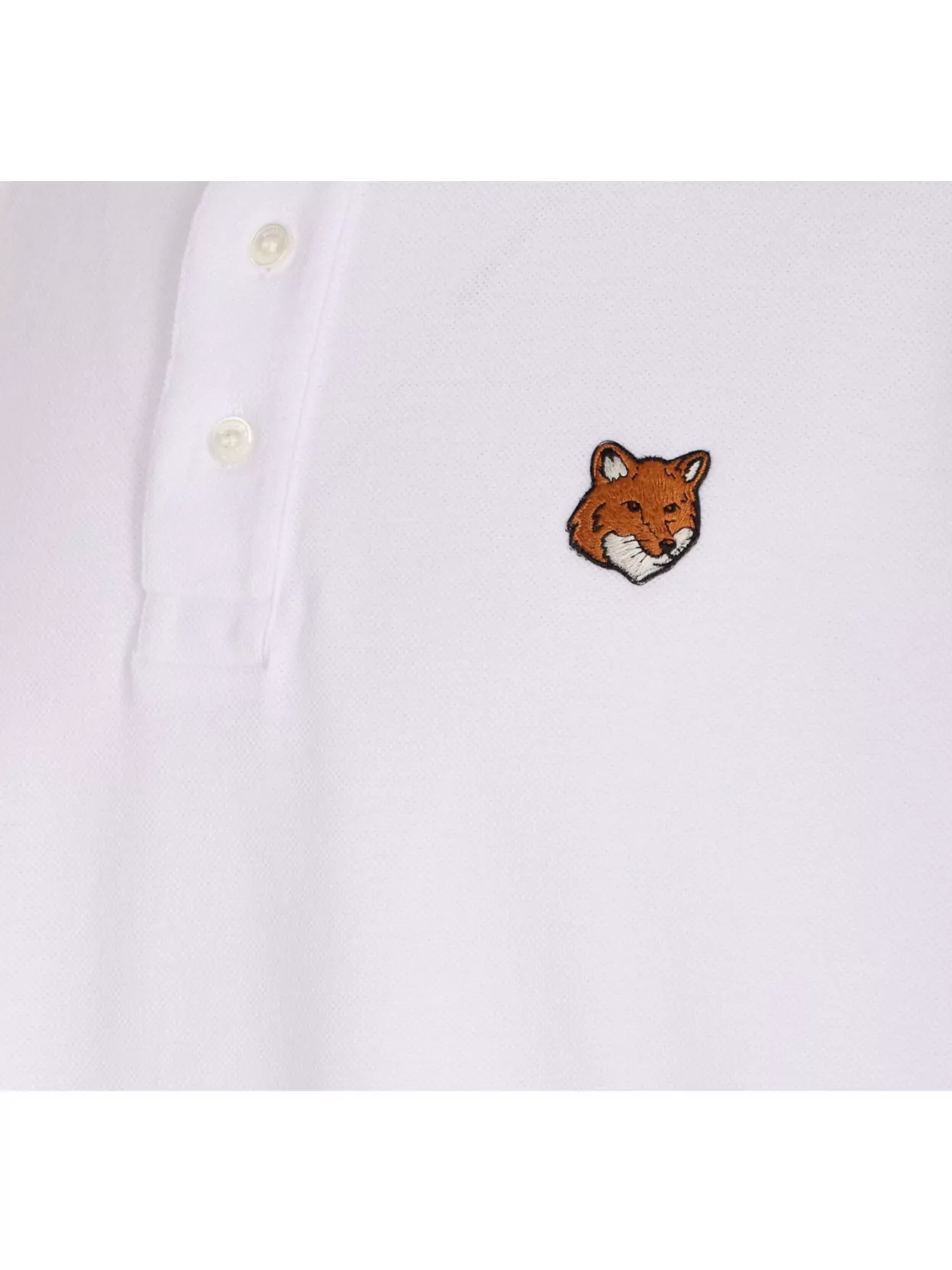 Maison Kitsuné Polo Shirt With Fox Head Patch And Collar
