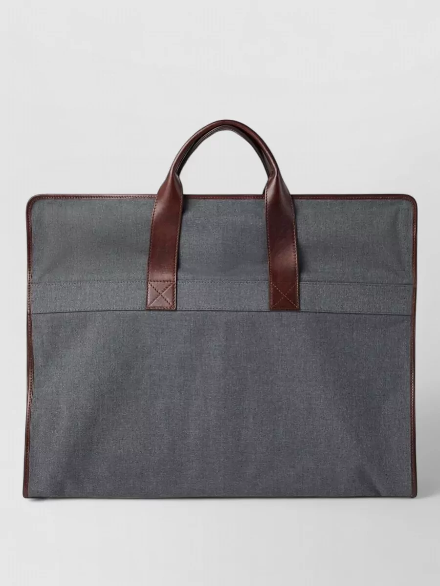 Brunello Cucinelli Leather Garment Bag