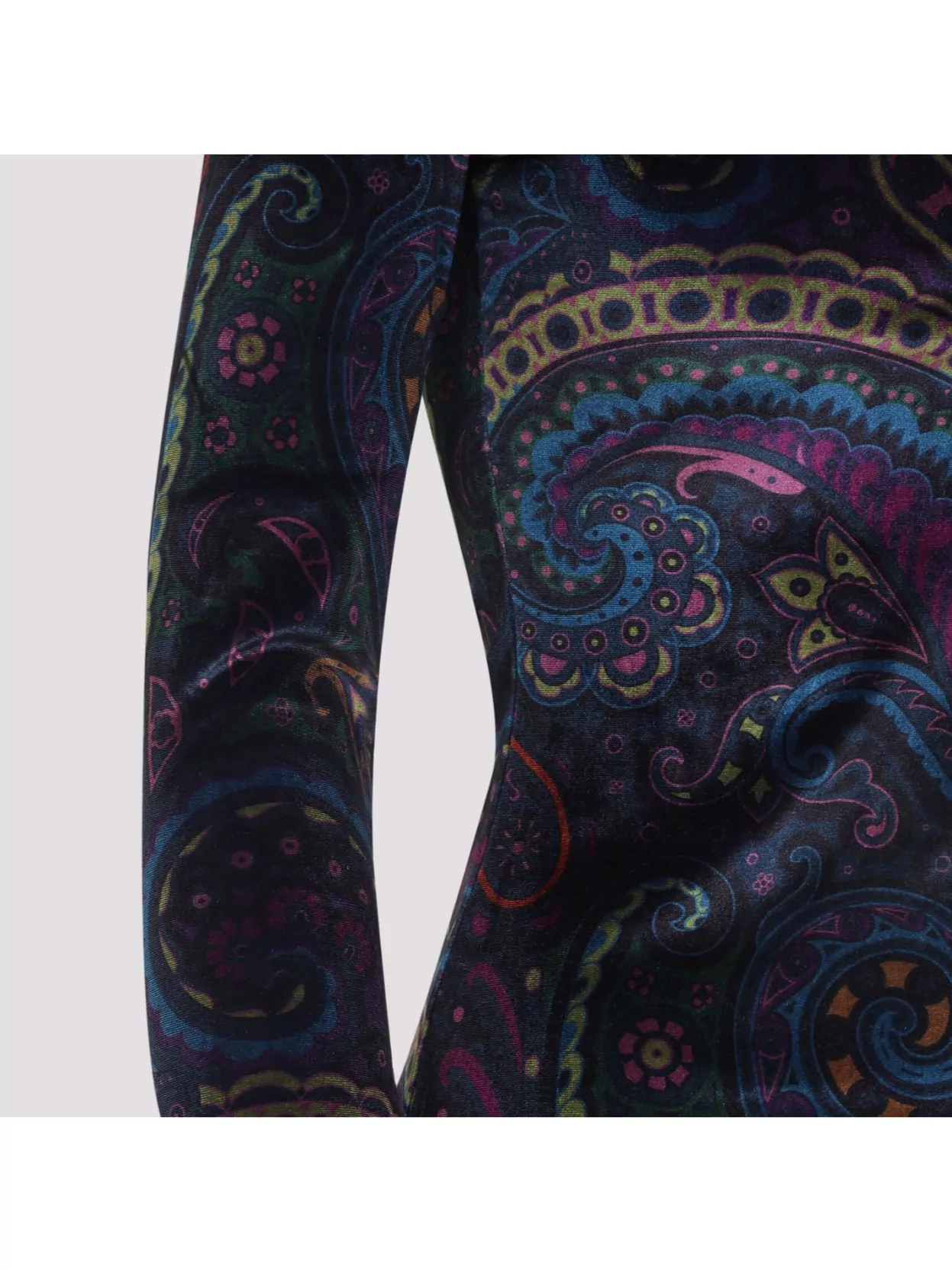 Etro Velvet Top In Multi