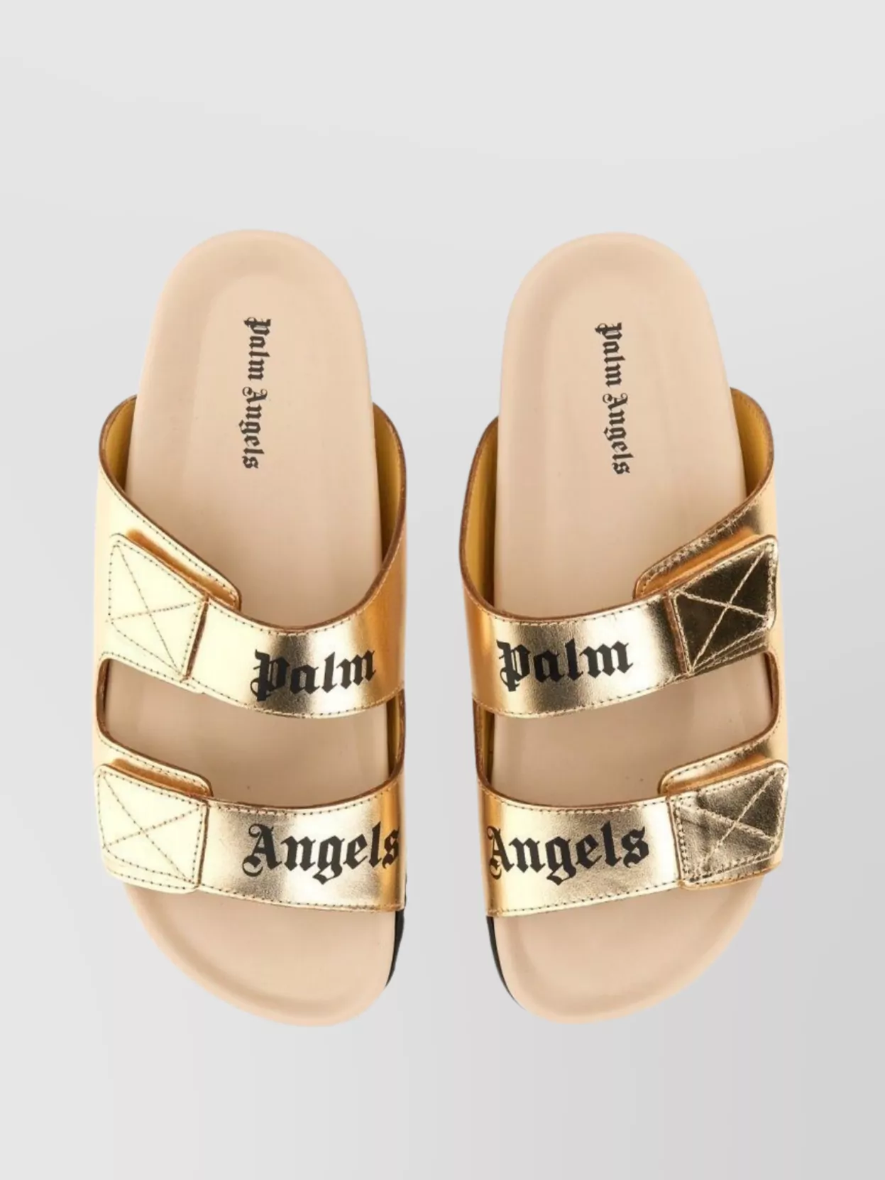 Palm Angels Leather Logo Sandals