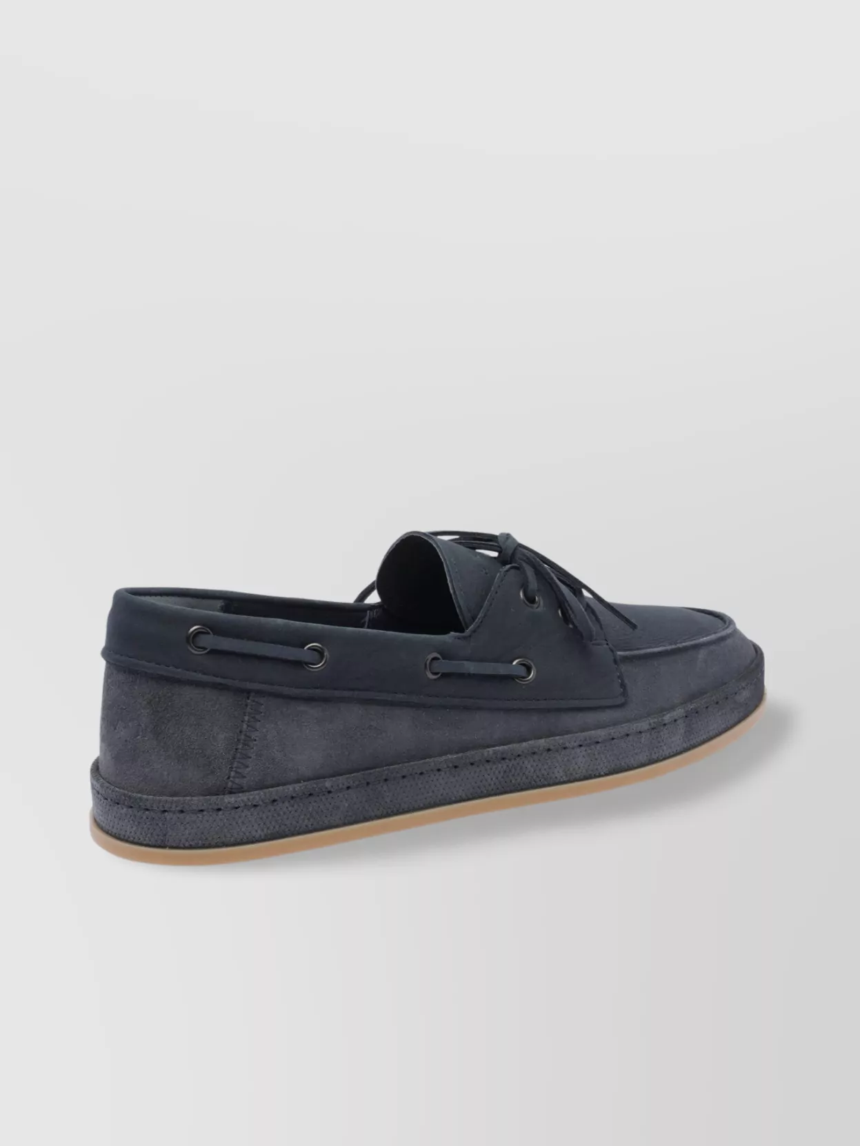 Hogan Suede Loafers With Round Toe And Rubber Sole
