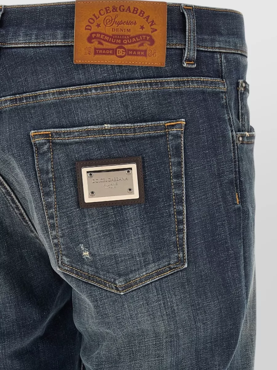 Dolce&Gabbana Denim Low-Rise Straight-Leg Jeans
