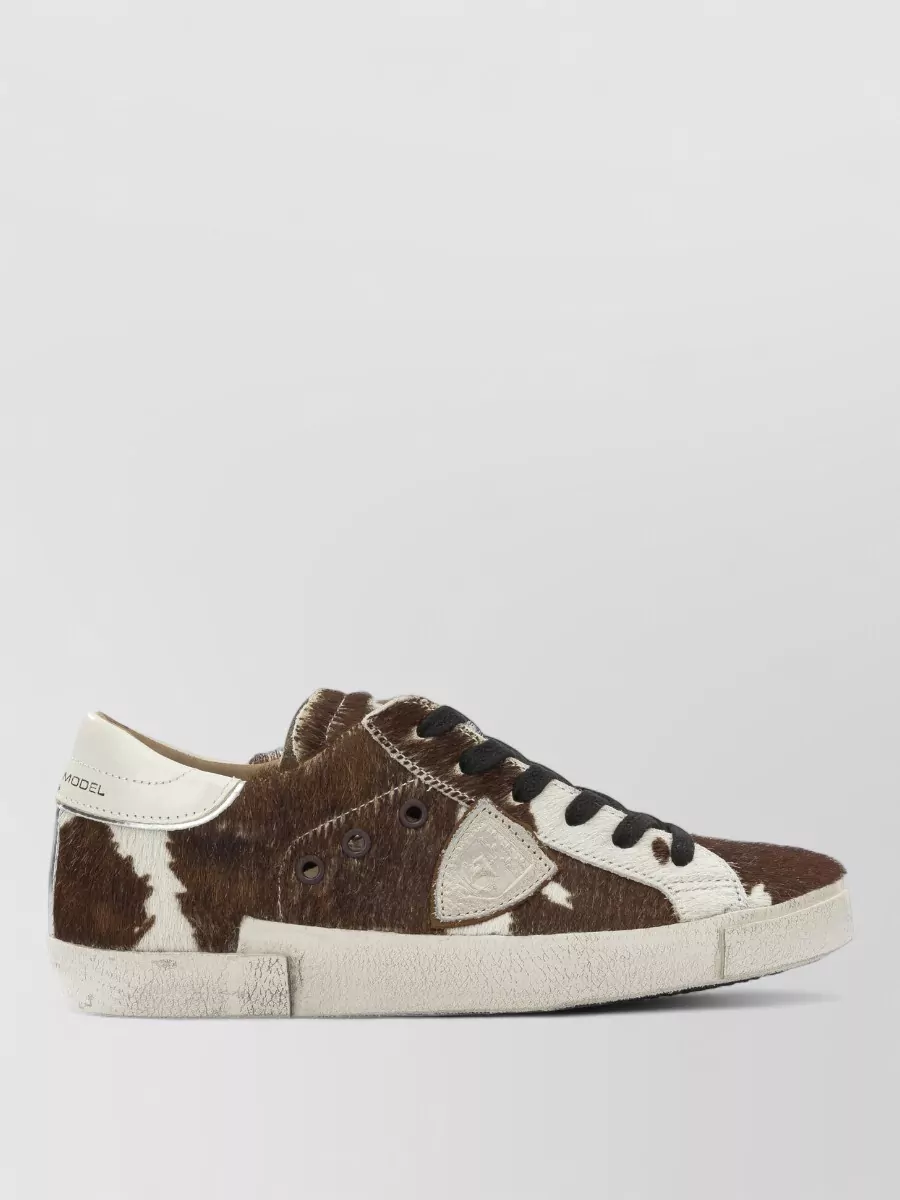 Philippe Model leather lace-up sneakers