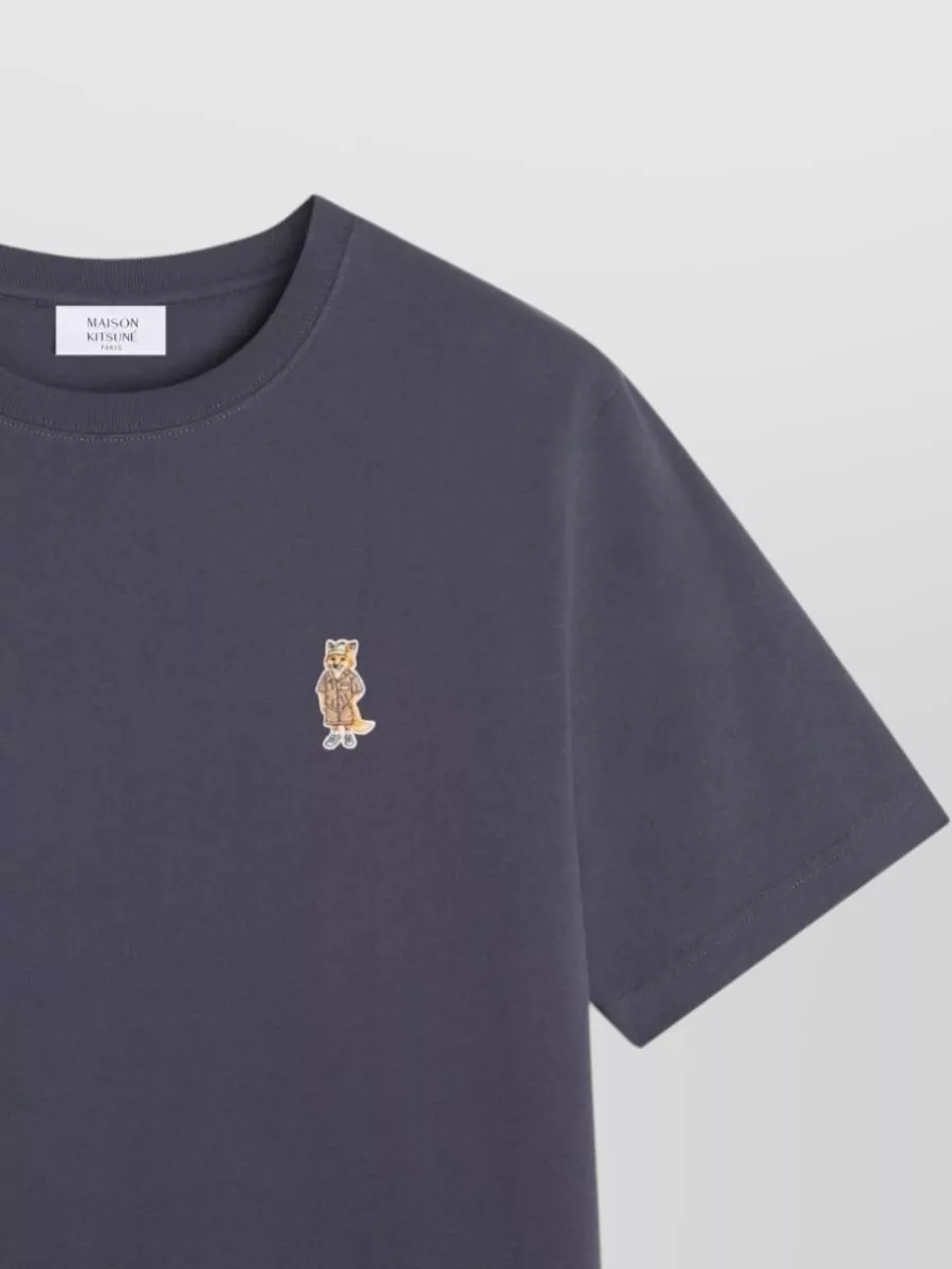 Maison Kitsuné Fox Graphic Crew Neck Cotton T-Shirt