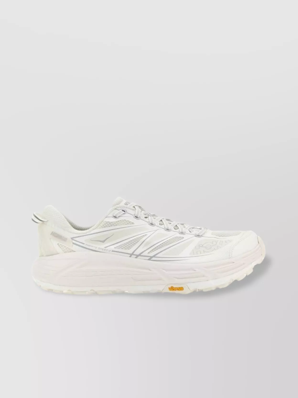Hoka One One Fabric And Rubber Chunky Sole Sneakers In White