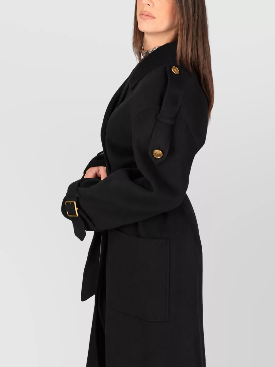 Elisabetta Franchi Wool Fitted Jacket