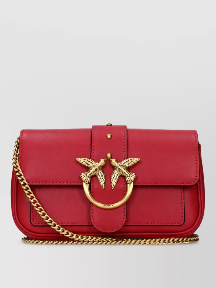 Pinko love bag leather clutch bag