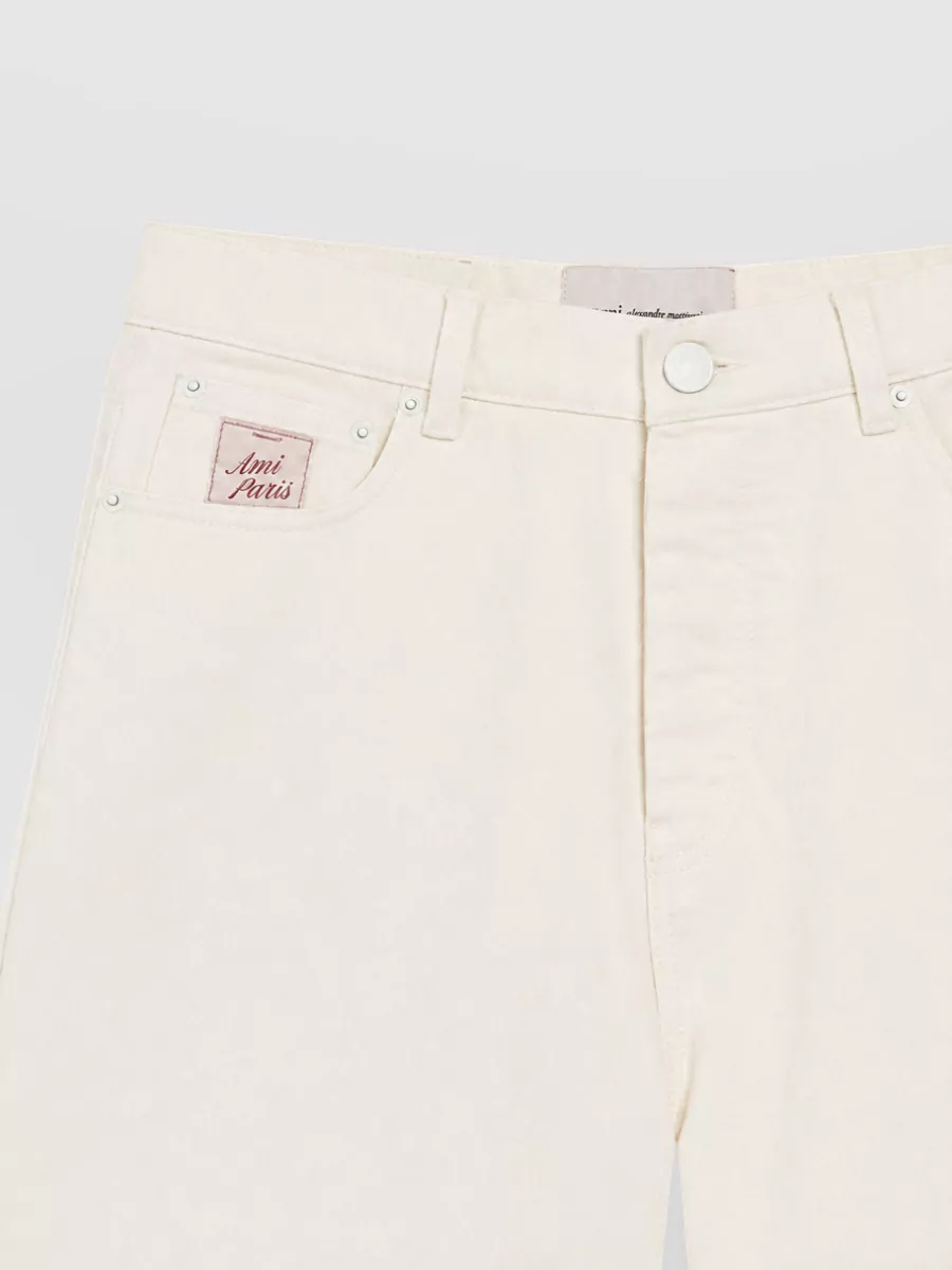 Ami Paris Denim Bermuda Shorts