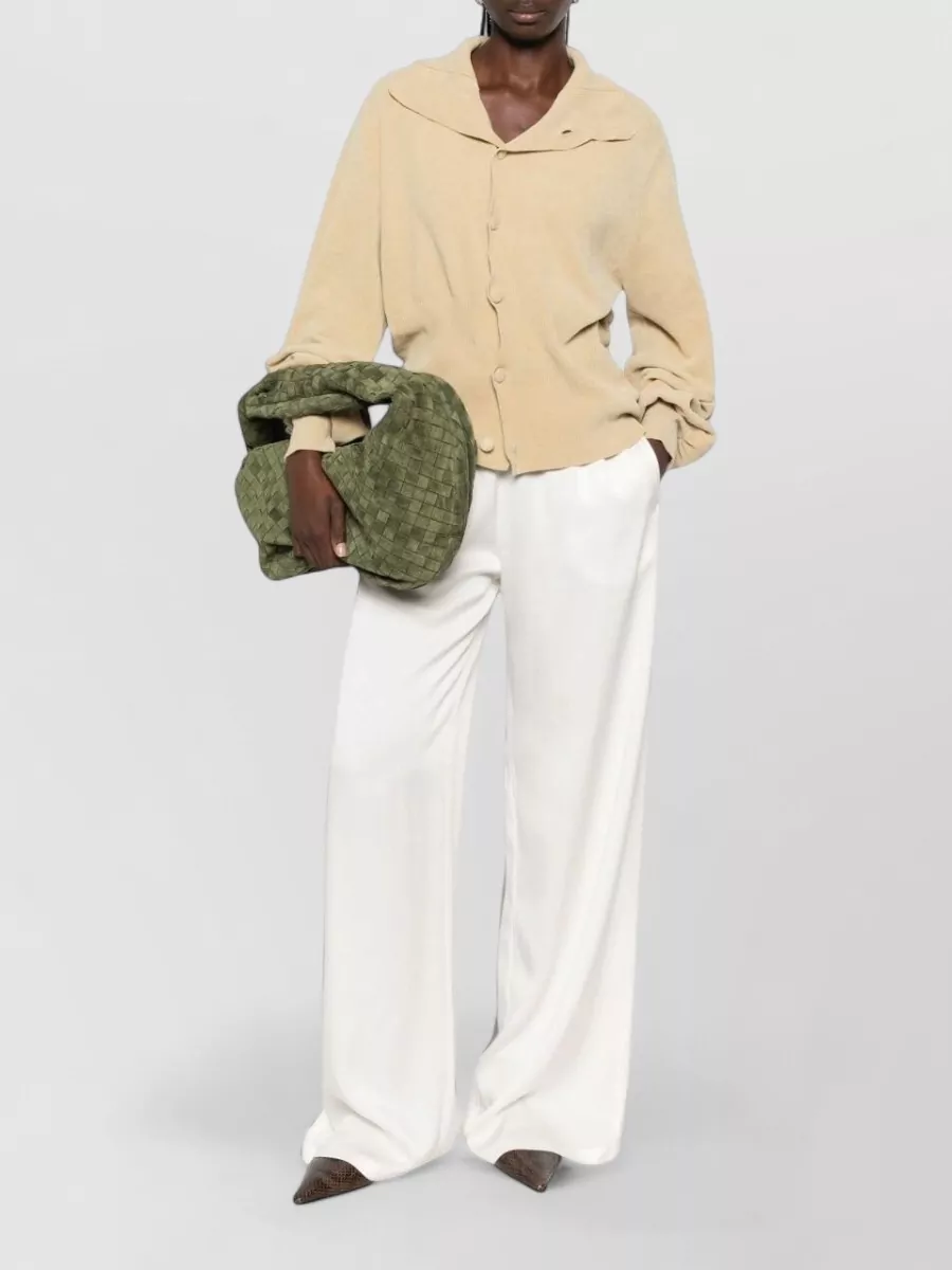 Fabiana Filippi Satin Wide-Leg Trousers