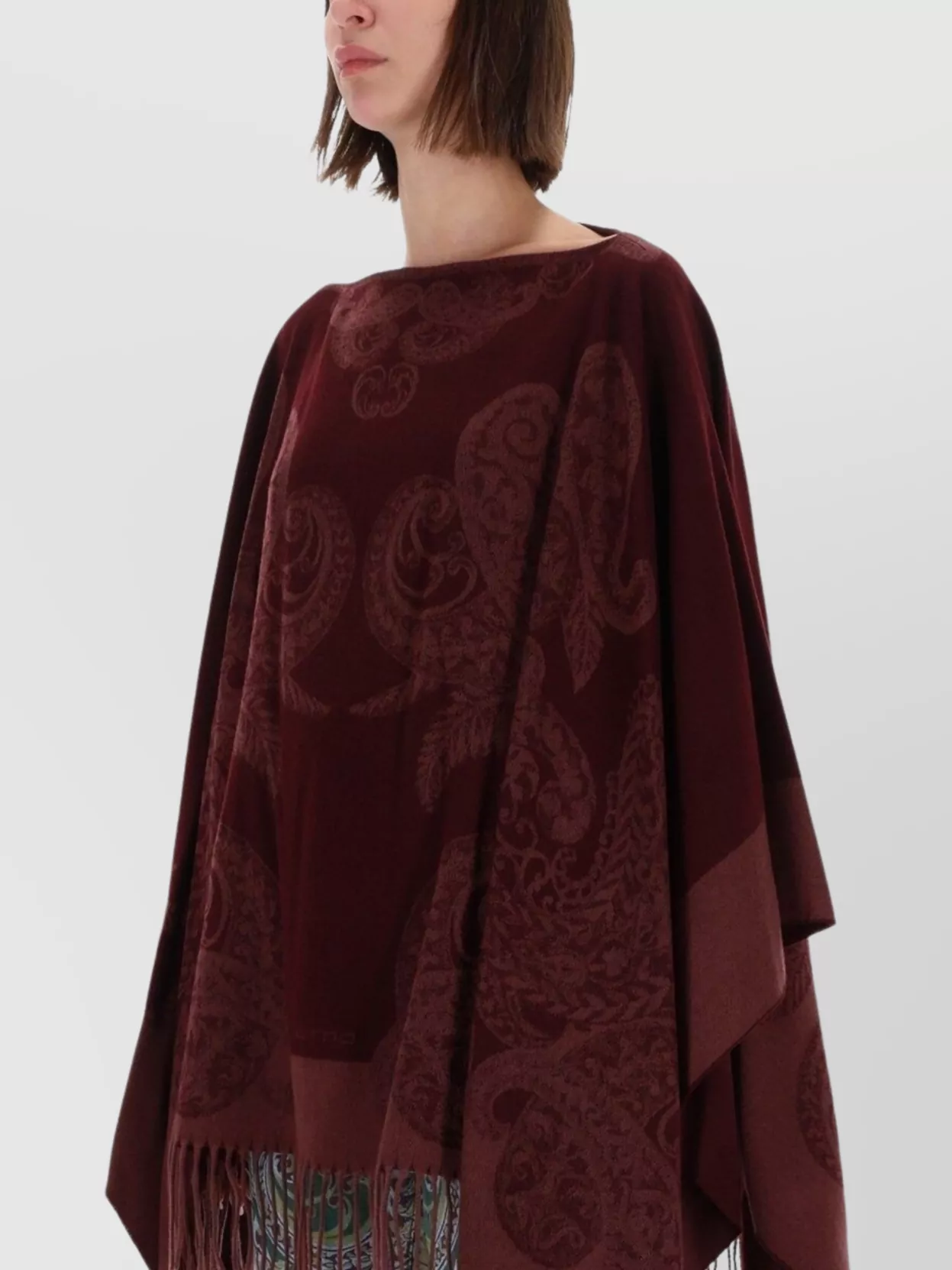 Etro Paisley Patterned Loose Fit Poncho