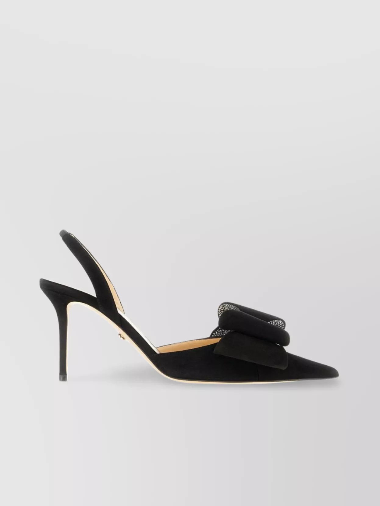 Mach&mach Suede Bow Embellished Pumps In Black