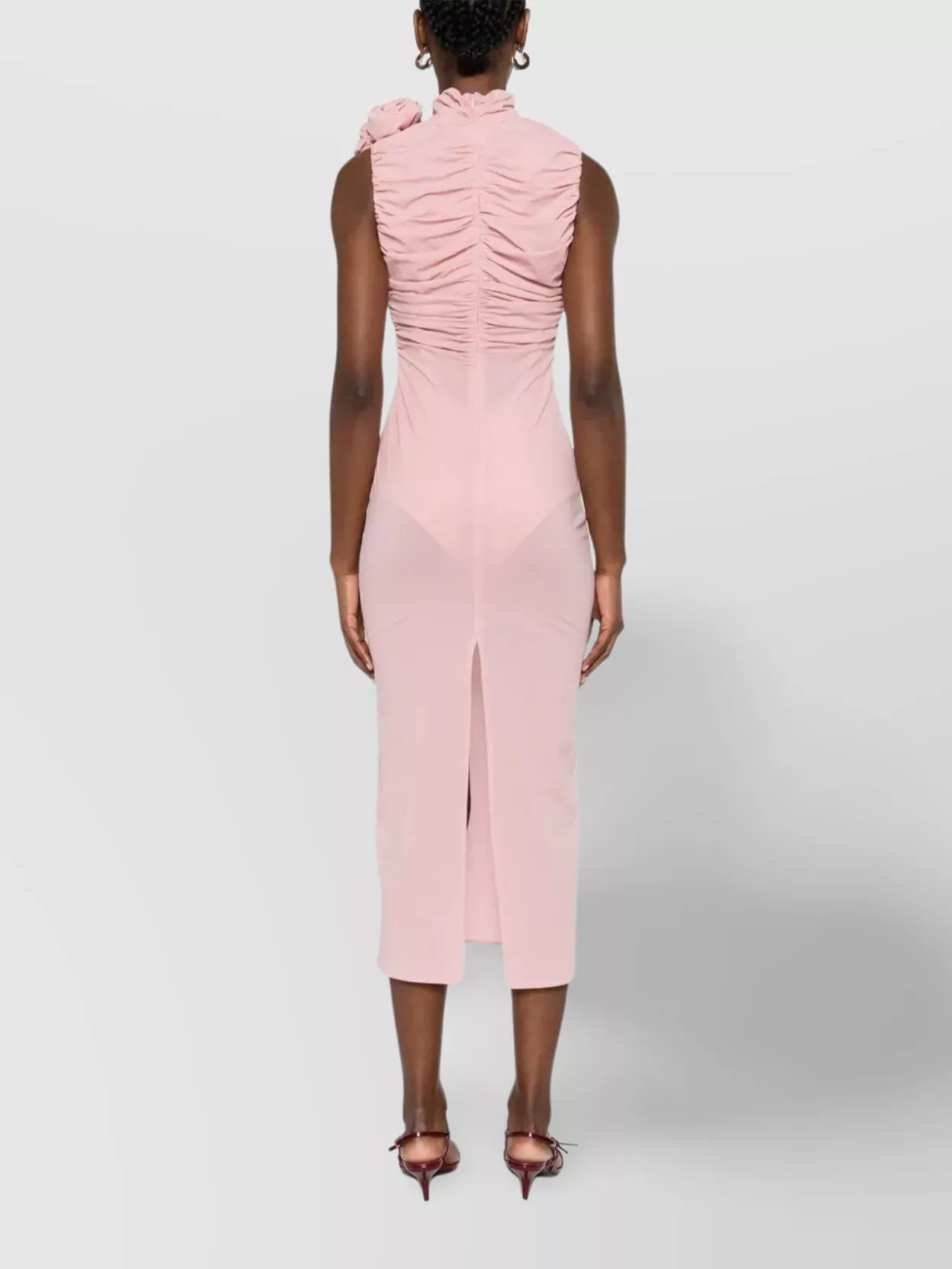 Magda Butrym Floral Embellishment Midi Dress