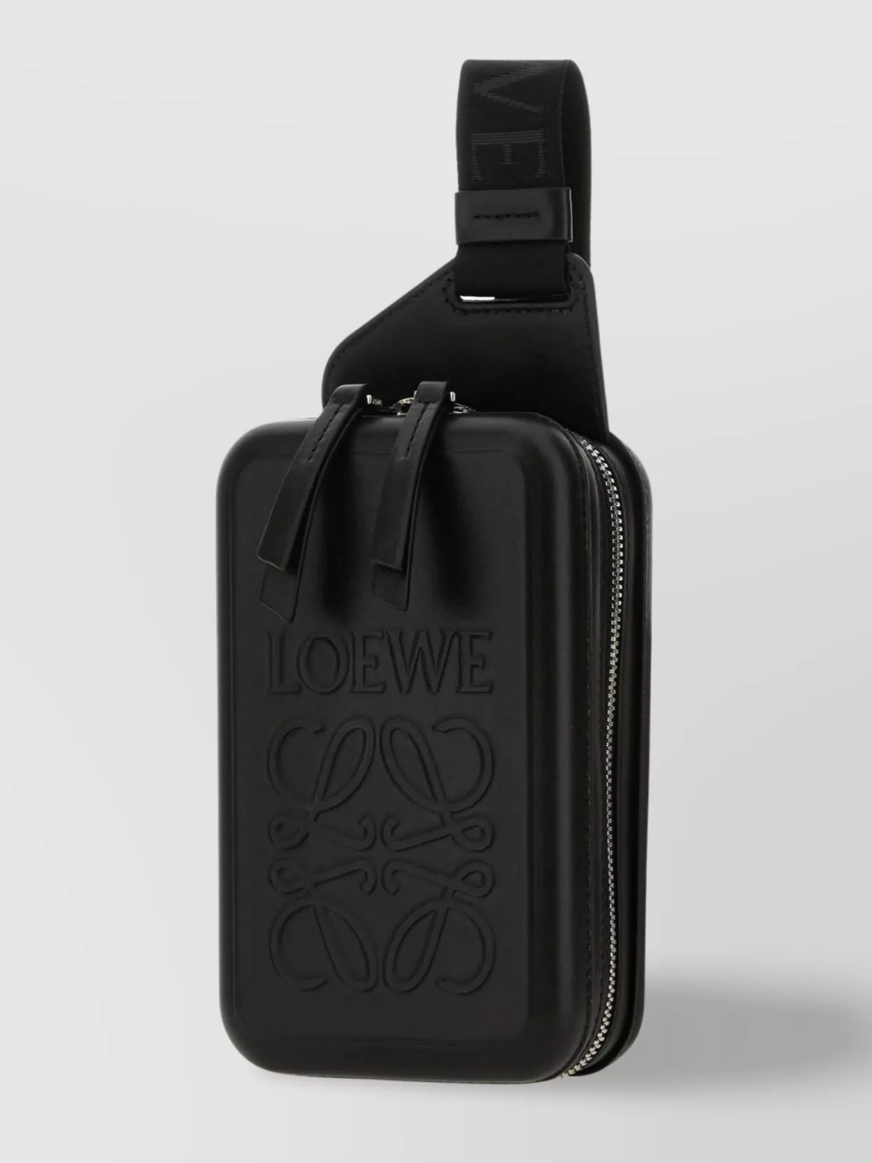 Loewe Molded Crossbody Bag Adjustable Strap In Black