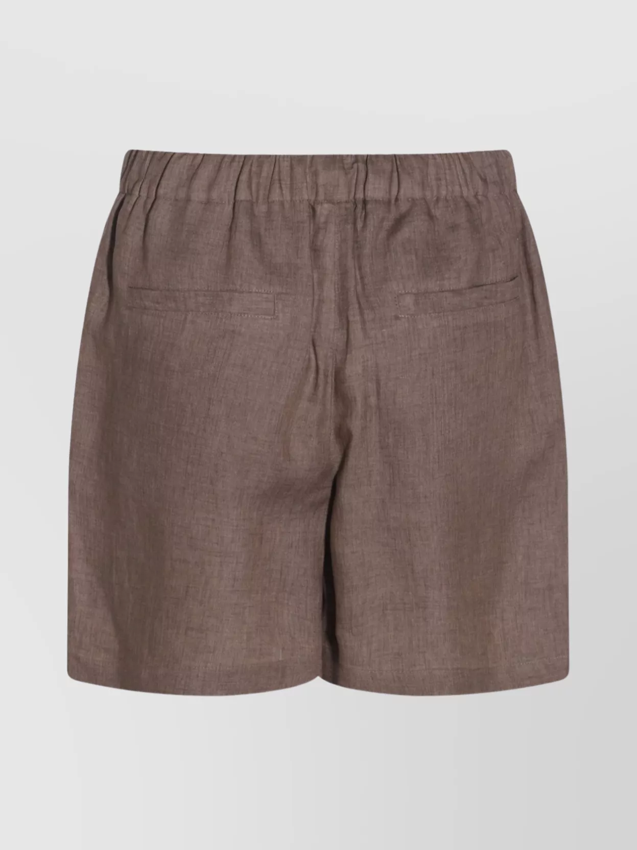 Brunello Cucinelli Tailored Pleated Shorts Elastic Waistband