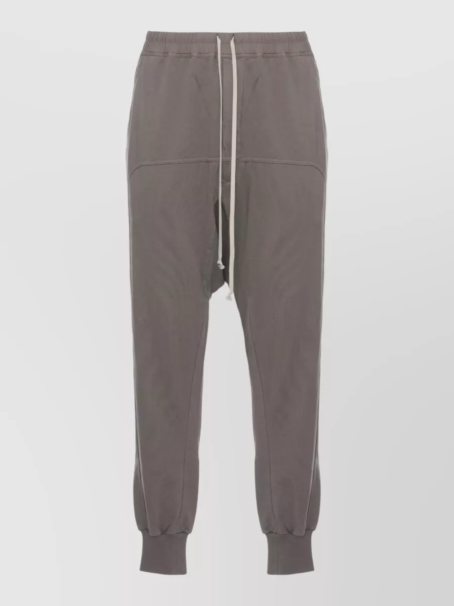 Rick Owens Drkshdw Cotton straight-leg drop-crotch trousers