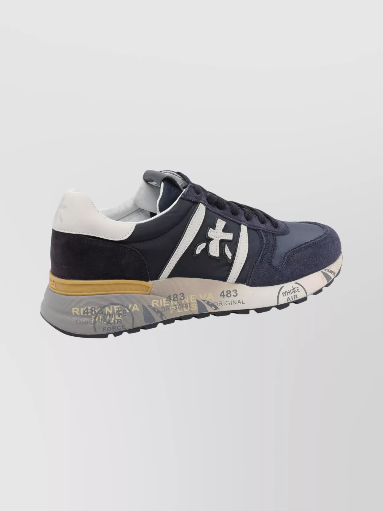 Premiata Casual Low Top Sneakers With Contrast Sole