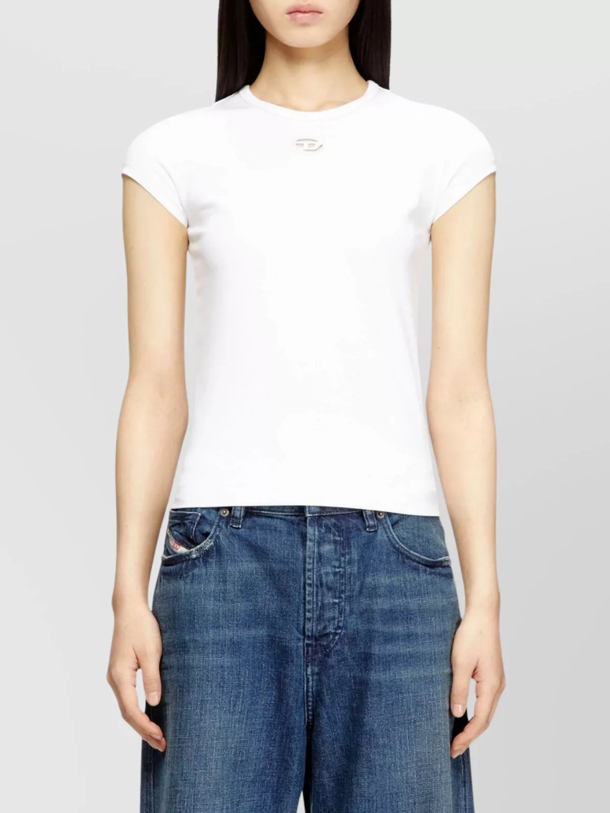 Diesel Cotton Slim-Fit Logo T-Shirt