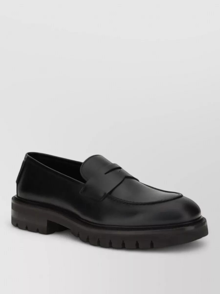 Ferragamo leather penny loafers