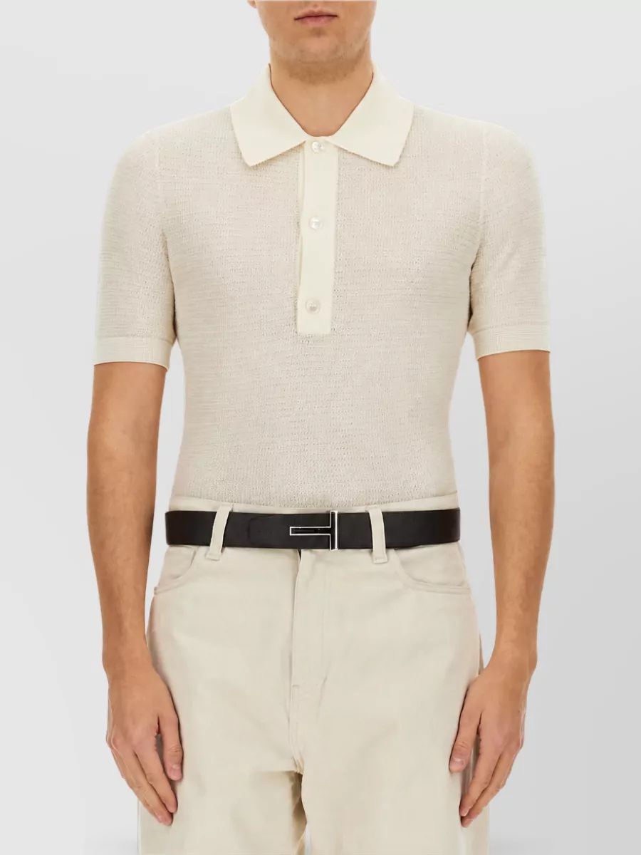Tom Ford cotton and silk polo shirt