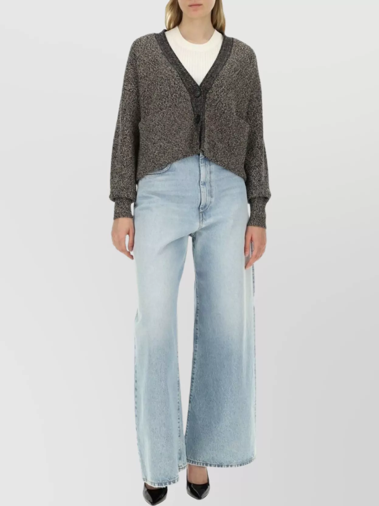 Sportmax Long Sleeve Maxi Cardigan V-neck In Brown