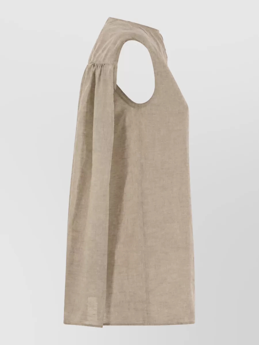 Fabiana Filippi Linen Sleeveless Blouse