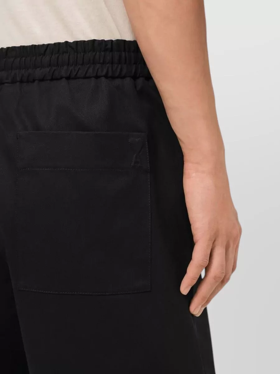 Ami Paris Cotton Elasticated Waist Shorts