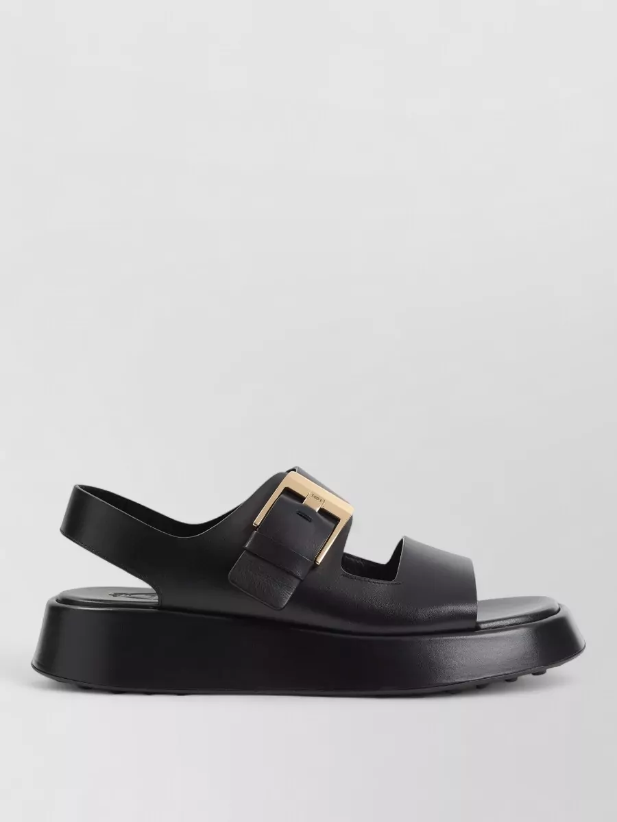 Tod's Sandals Flat Sole Open Toe Platform Slingback