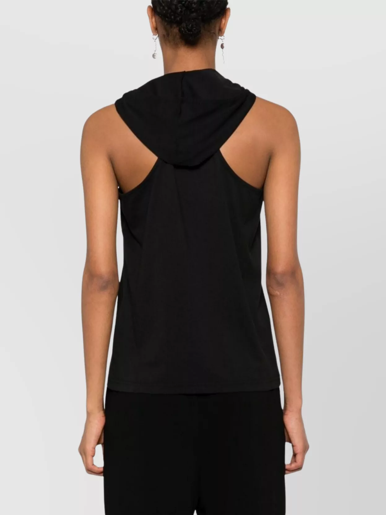 Courrèges Jersey Tank With Racerback And Hood