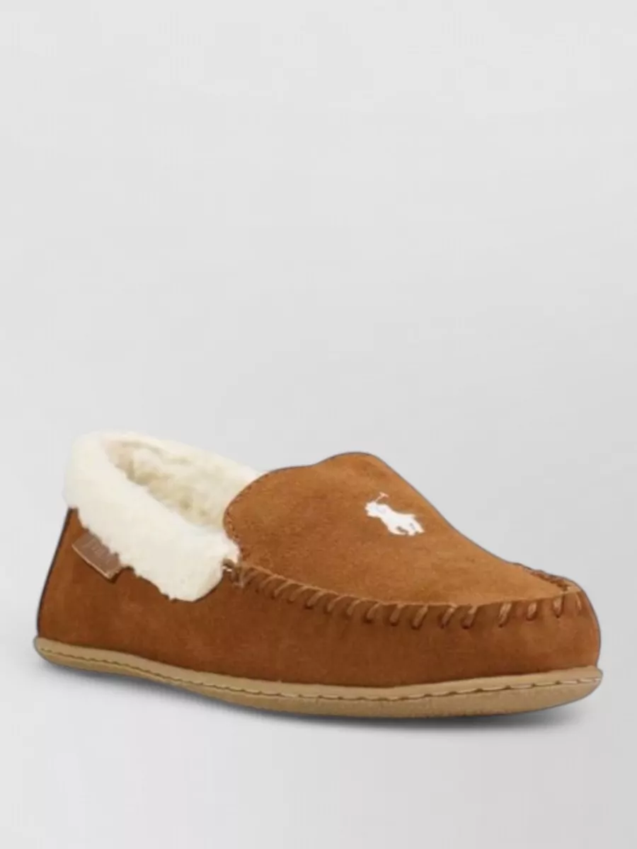 Ralph Lauren suede leather slippers